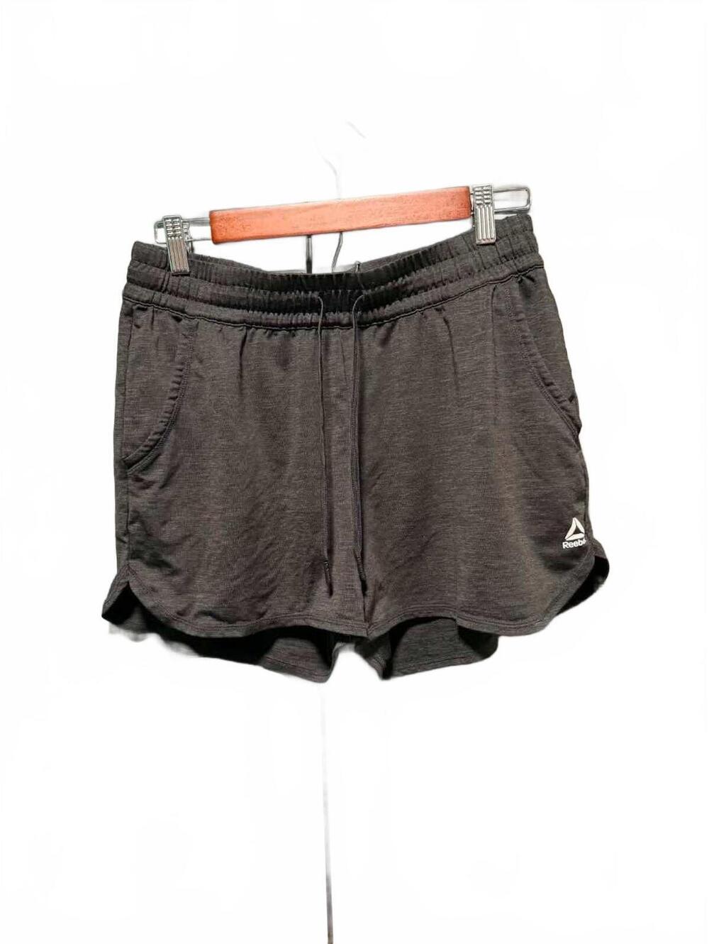 Reebok Black Athletic Shorts with Elastic Waistband and Drawstring M